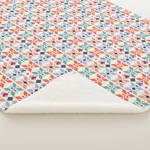 kleine Muster Sherpadecke