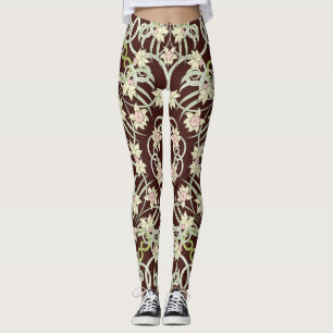 Kleine Narzisse, Jugendstil Quadrat. Leggings