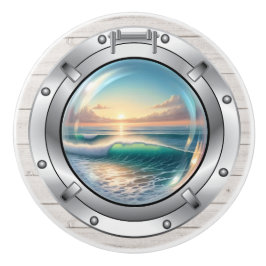 Kleine Nautik - Keramik-Schubknöpfe für den Ozean Keramikknauf