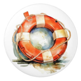 Kleine Nautische Porthole-Schubknöpfe Keramikknauf