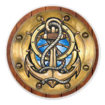 Kleine Nautische Porthole-Schubknöpfe