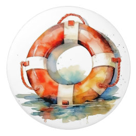 Kleine Nautische Porthole-Schubknöpfe Keramikknauf