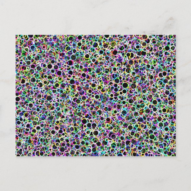 Kleine Neonzirkel Postkarte (Vorderseite)