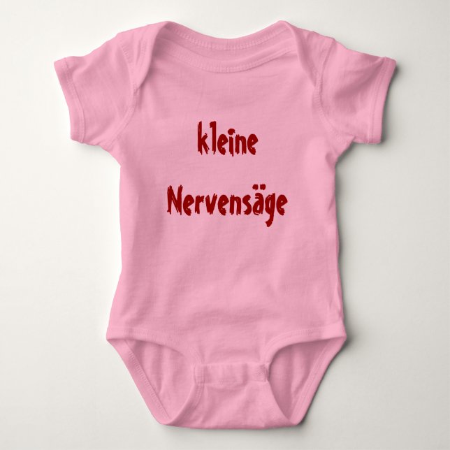 kleine Nervensäge Baby Strampler (Vorderseite)