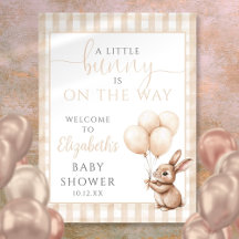 Kleine, neutrale Babydusche Begrüßungszeichen