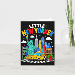 Kleine New Yorker Stadt-Taxi-Skyline Karte
