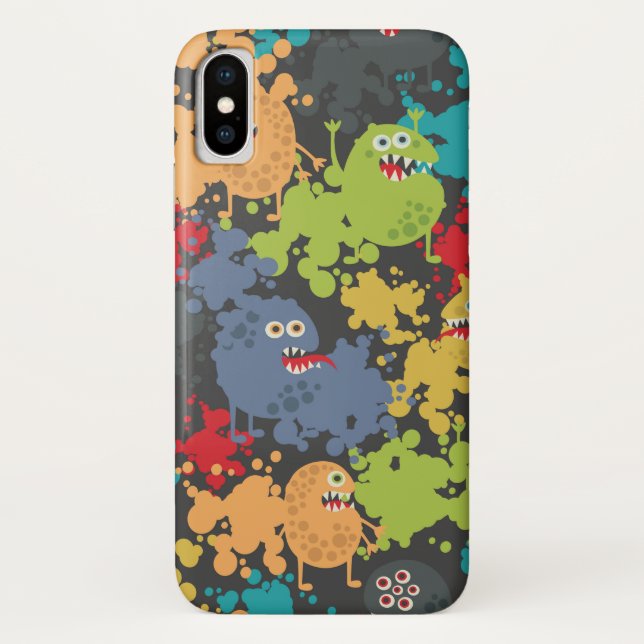 Kleine niedliche lustige Monster Case-Mate iPhone Hülle (Rückseite)