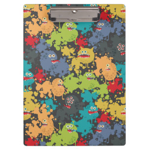 Kleine niedliche lustige Monster Klemmbrett