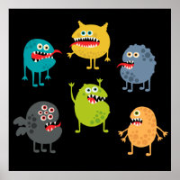Kleine niedliche lustige Monster