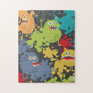 Kleine niedliche lustige Monster Puzzle