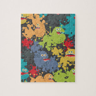 Kleine niedliche lustige Monster Puzzle