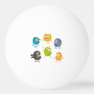 Kleine niedliche lustige Monster Tischtennisball
