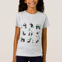 Kleine niedliche Pandas-Illustration