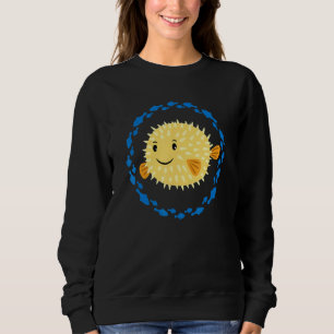 Kleine Niedliche Puffer Fische im Fischkreislauf Sweatshirt