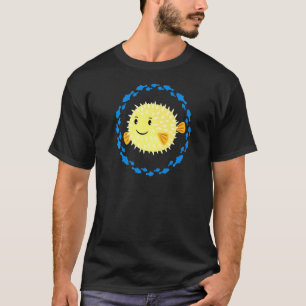 Kleine Niedliche Puffer Fische im Fischkreislauf T-Shirt