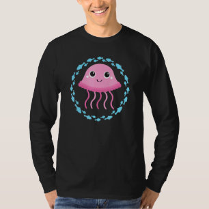 Kleine Niedliche Quallen im Fischkreislauf T-Shirt