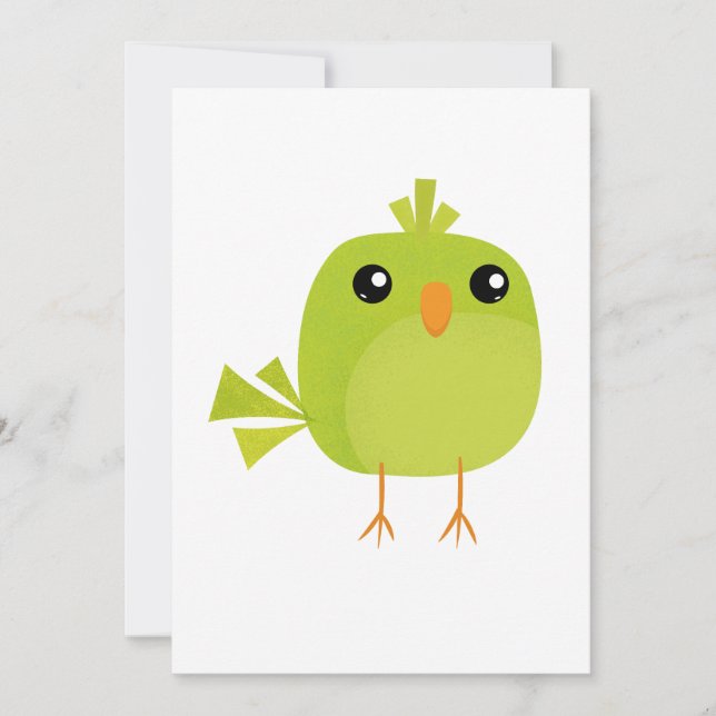Kleine niedliche Vögel Save The Date (Vorderseite)