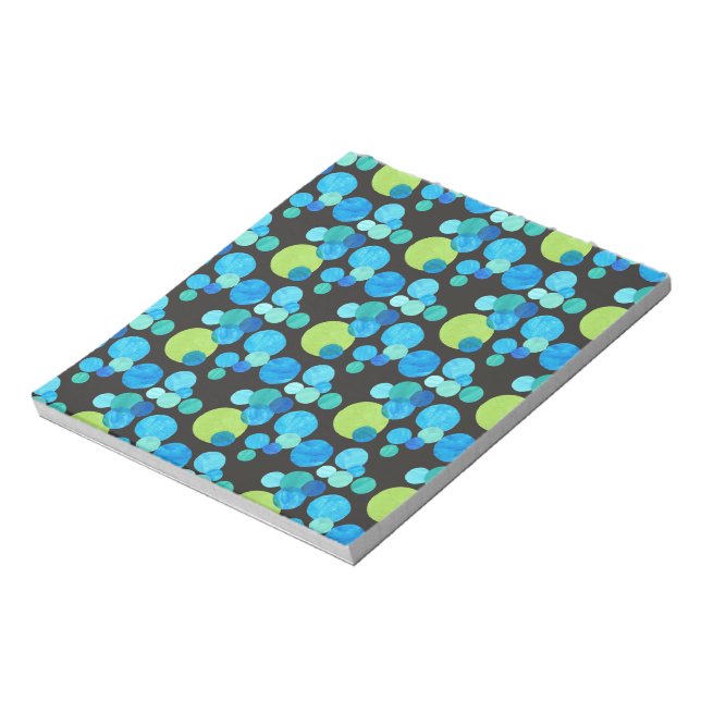 Kleine Notepad- oder Jotter-, Blue Moons auf Schwa Notizblock (Rotiert)