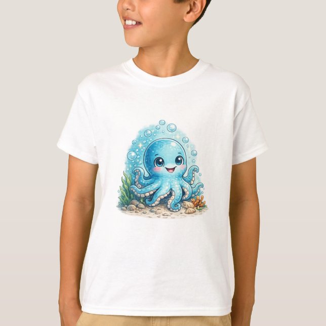 Kleine Oktopus T-Shirt (Vorderseite)