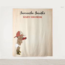 Kleine OM Baby Firefighter Babydusche Hintergrund Wandteppich