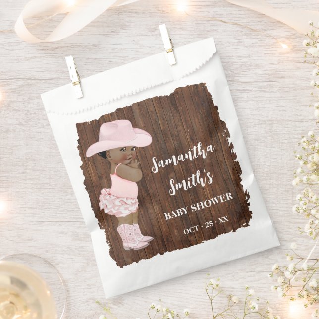 Kleine OM Cowgirl Western Baby Dusche Party Geschenktütchen (Ausgeschnitten)