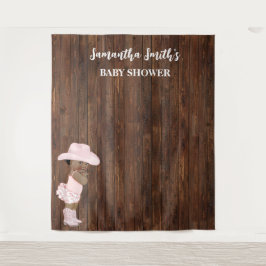 Kleine OM Cowgirl Western Babydusche Wandteppich