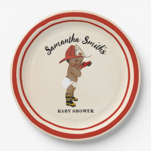 Kleine OM Firefighter Baby Duschpapier Teller