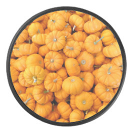 Kleine Orange Fall Harvest Pumpkins Eishockey Puck
