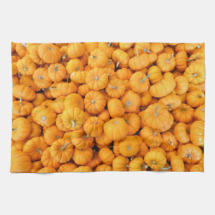 Kleine Orange Fall Harvest Pumpkins Geschirrtuch
