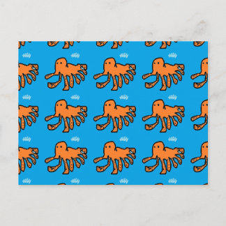 Kleine orange Kraken von Master C..M.F.B  Postkarte