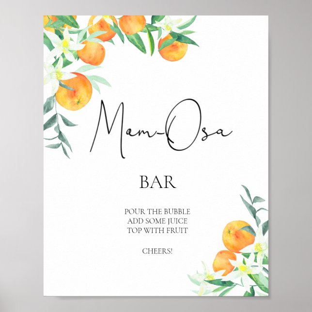 Kleine Orangen \ Mama-Osa-Bar Poster (Vorne)
