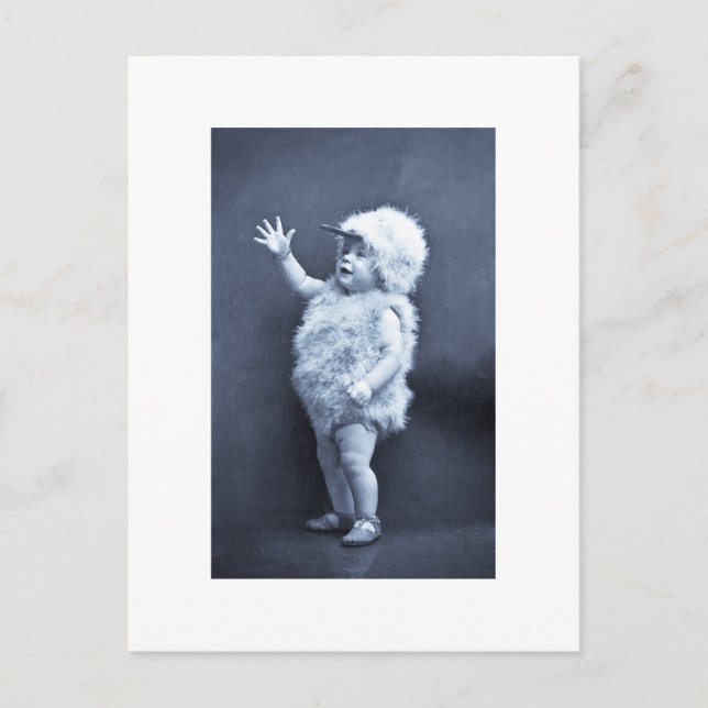 Kleine Osterente Vintag Feiertagspostkarte (Vorderseite)