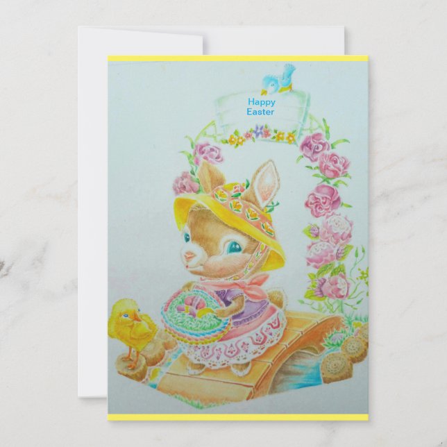 Kleine Ostergrusskarte Dankeskarte (Vorderseite)