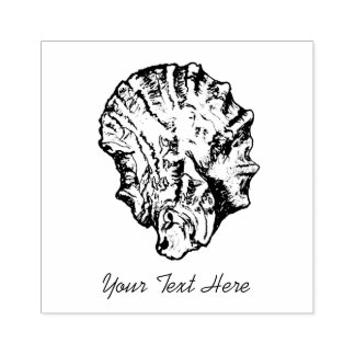 Kleine Oyster Napkin-Briefmarke Gummistempel