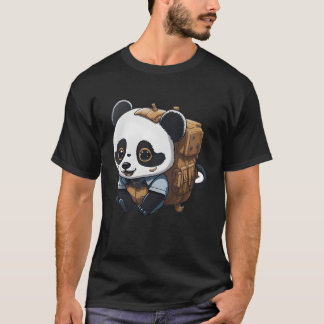 Kleine Panda-Familie im Camp T-Shirt
