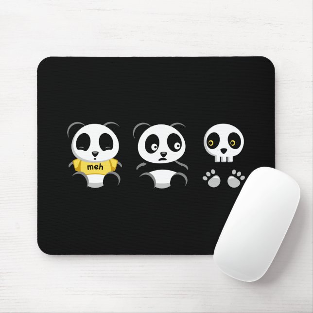 Kleine Pandas im Dunkeln Mousepad (Mit Mouse)