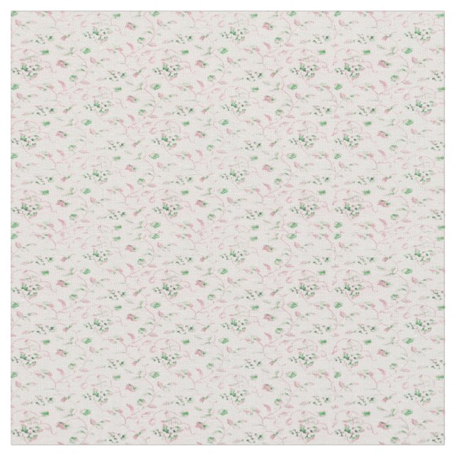 Kleine Pastel Pink Floral Stoff (Nahaufnahme)