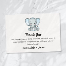 Kleine Peanut Blue Elephant Baby Dusche