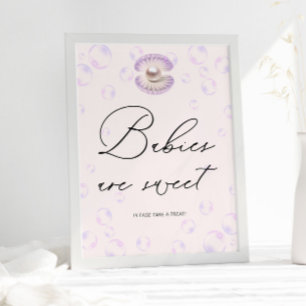 Kleine Pearl Babies sind eine süße Babydusche Poster