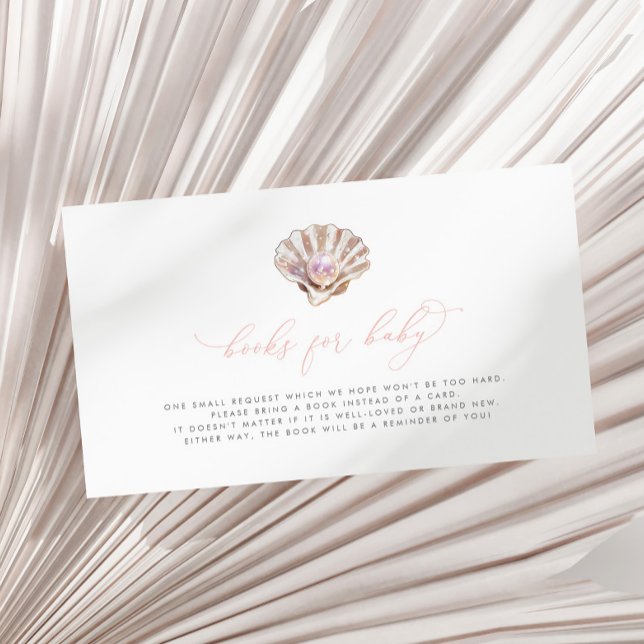 Kleine Perlenbücher für Babydusche Begleitkarte (Von Creator hochgeladen)