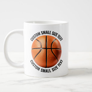 Kleine Personalisierte Text Riesen Basketball Tass Jumbo-Tasse