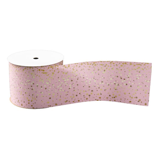 Kleine Petite Golden Stars Ribbon Ripsband (Spule)