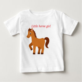 Kleine Pferdefrau Baby T-shirt