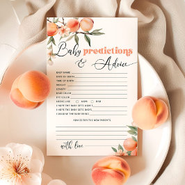 Kleine Pfirsichprognosen und Ratenkarte