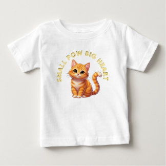 Kleine Pfoten, großes Herz Baby T-shirt