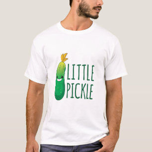 Kleine Pickle Niedliche grüne Pickle mit Sonnenbri T-Shirt