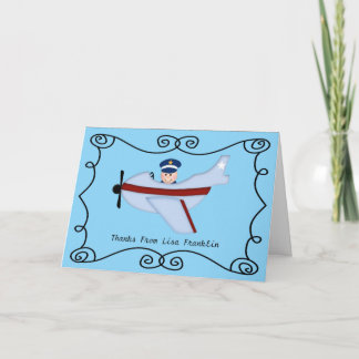 Kleine Pilot Babydusche Danke