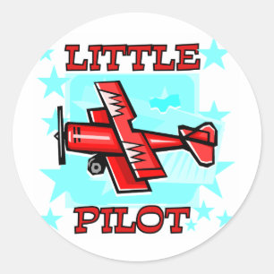 Kleine Pilot-Trikots und Geschenke Runder Aufkleber