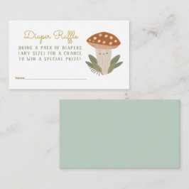 Kleine Pilz-Windeln-Umhüllung Begleitkarte