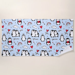 Kleine Pinguine Strandtuch